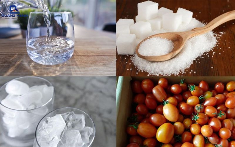 làm nước ép cà chua bằng máy xay sinh tố