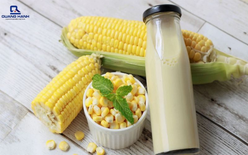 Làm sữa ngô bằng máy làm sữa hạt