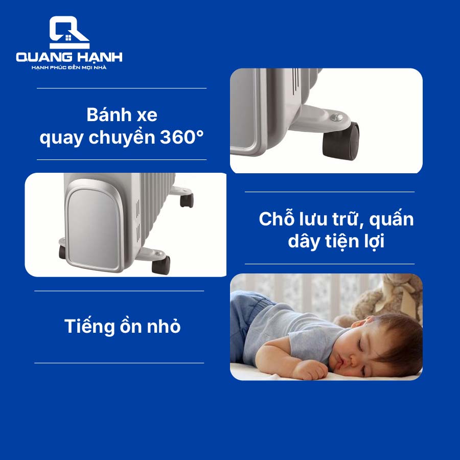 Máy Sưởi Dầu 11 Thanh Tiross TS9211 QH1864 8