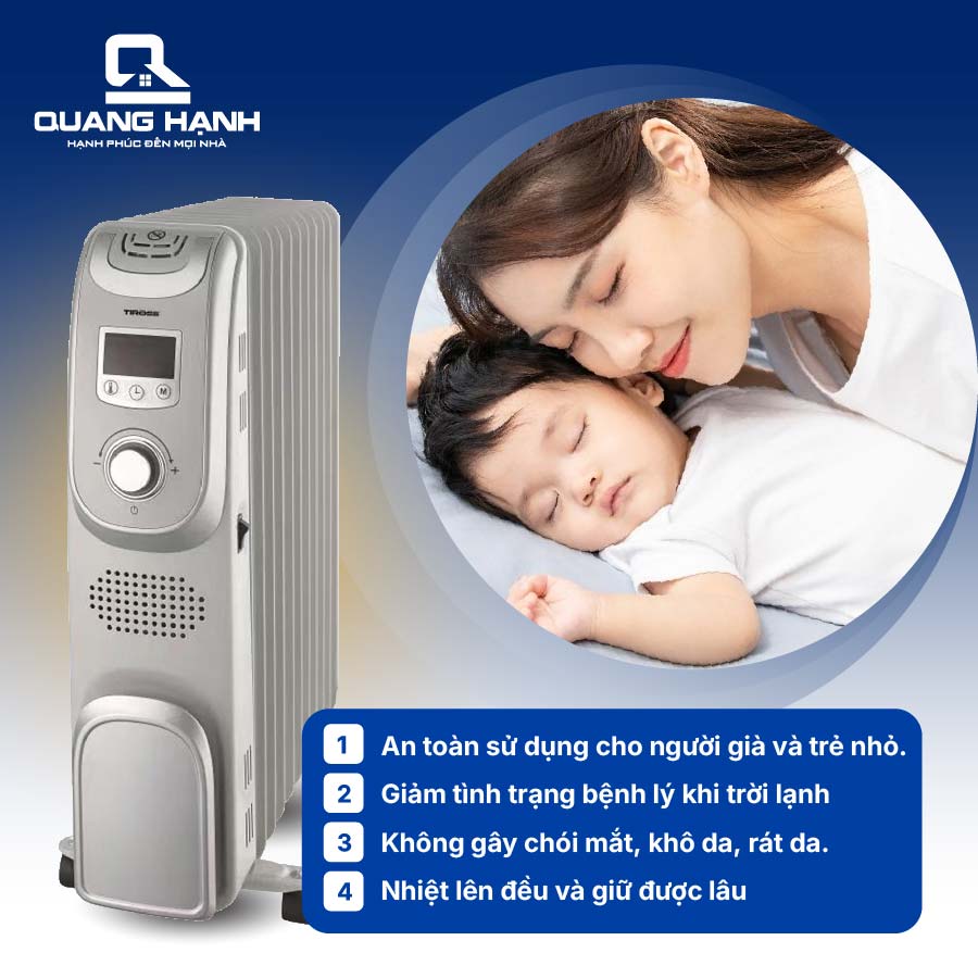 Máy Sưởi Dầu 11 Thanh Tiross TS9211 QH1864 9