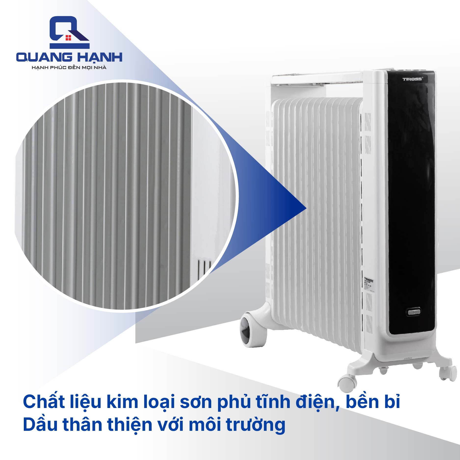Máy Sưởi Dầu 15 Thanh Tiross TS9215 QH3148 3