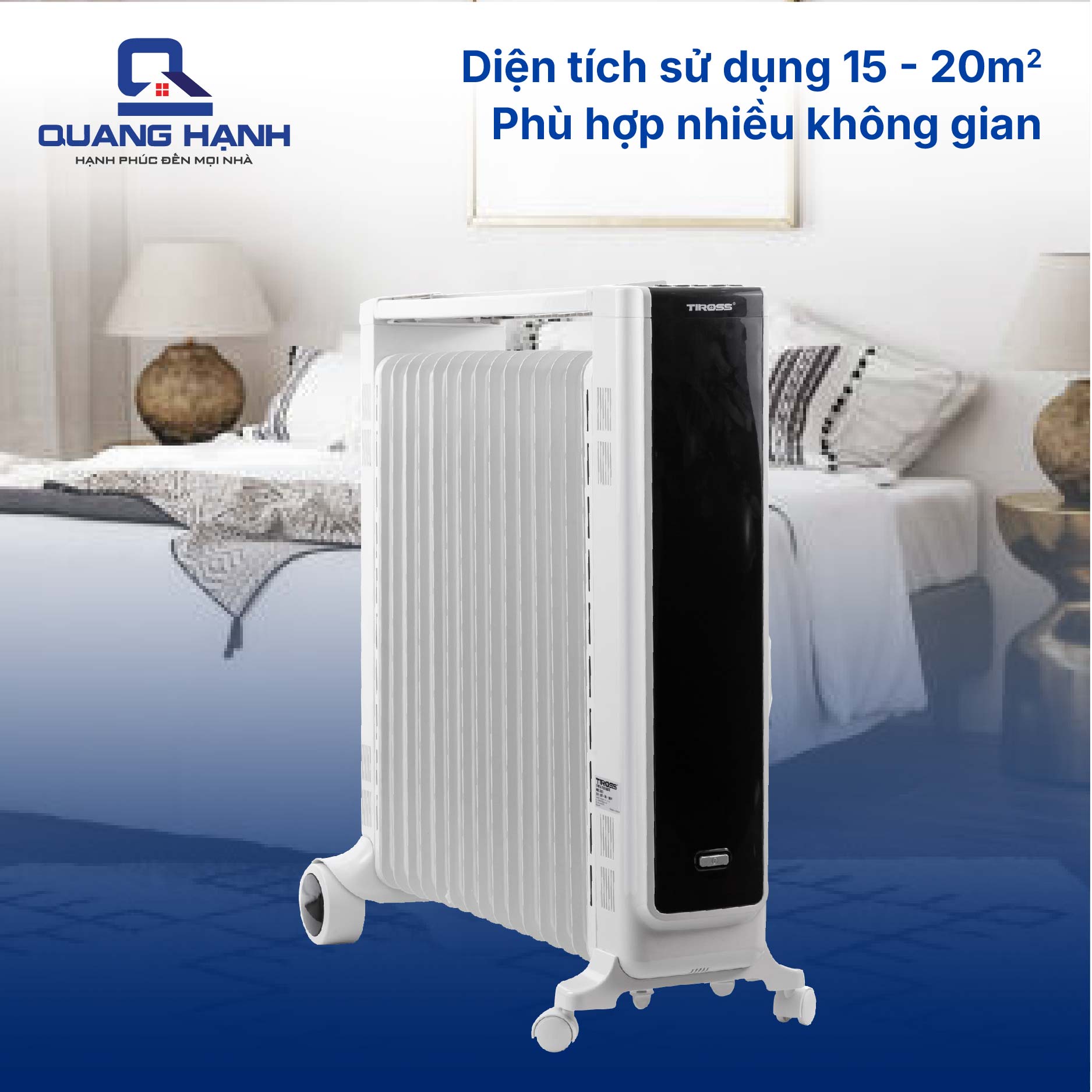 Máy Sưởi Dầu 15 Thanh Tiross TS9215 QH3148 6