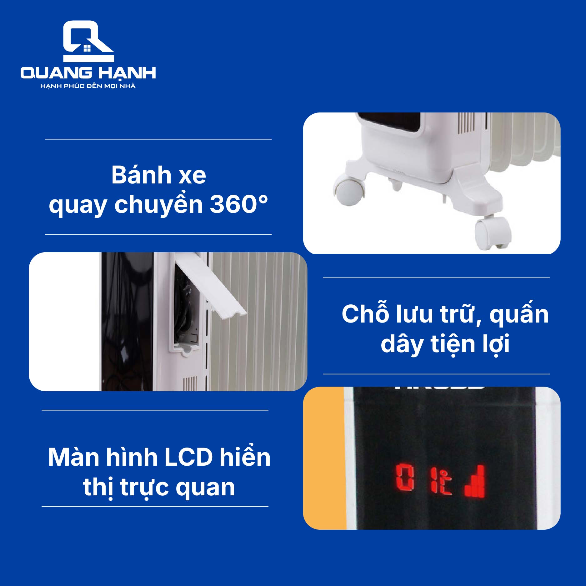Máy Sưởi Dầu 15 Thanh Tiross TS9215 QH3148 7