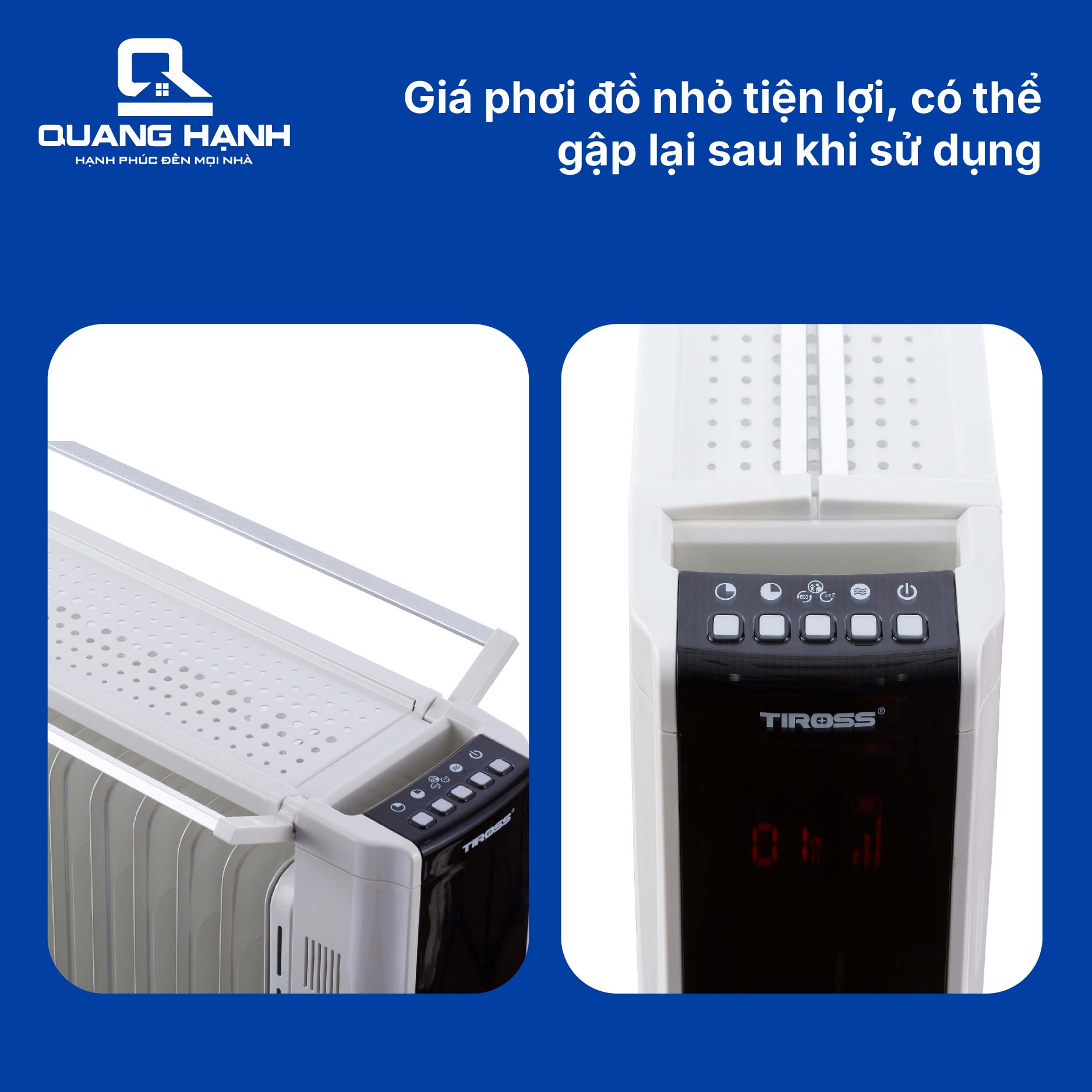Máy Sưởi Dầu 15 Thanh Tiross TS9215 QH3148 9