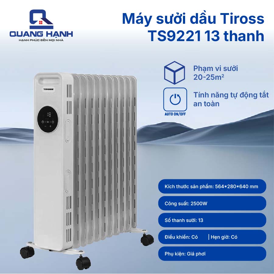 Máy sưởi dầu 13 thanh Tiross TS9221 QH72590 1