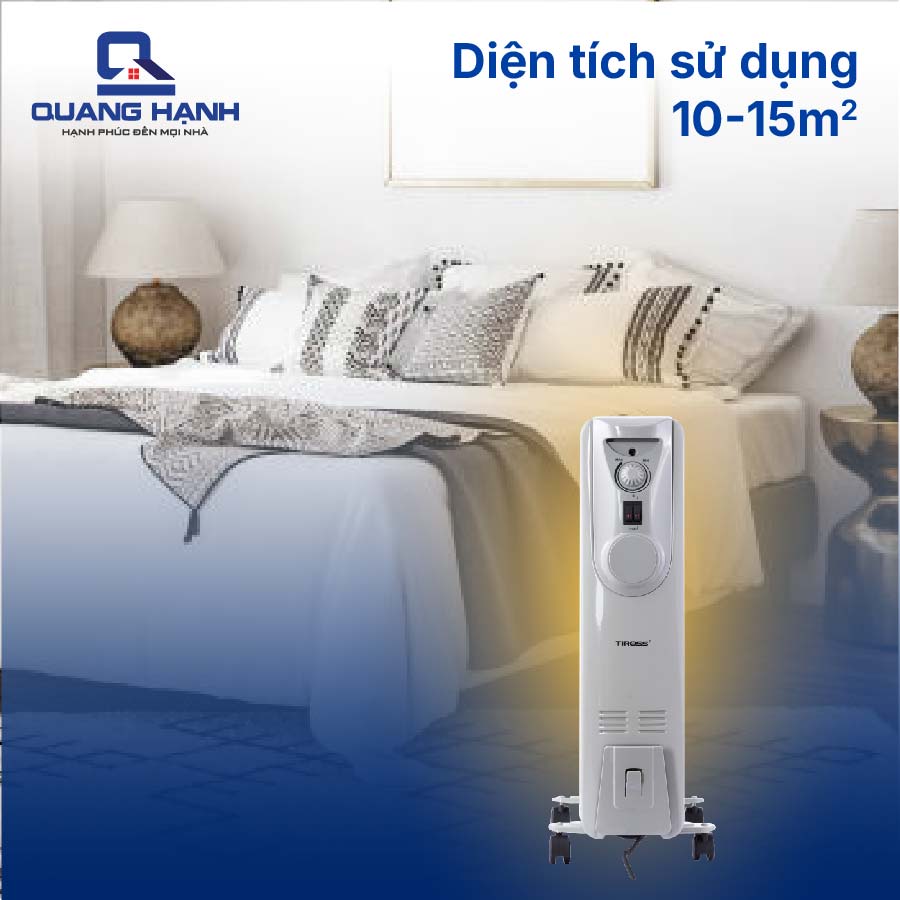 Máy Sưởi Dầu 9 Thanh Tiross TS923 QH1866 7