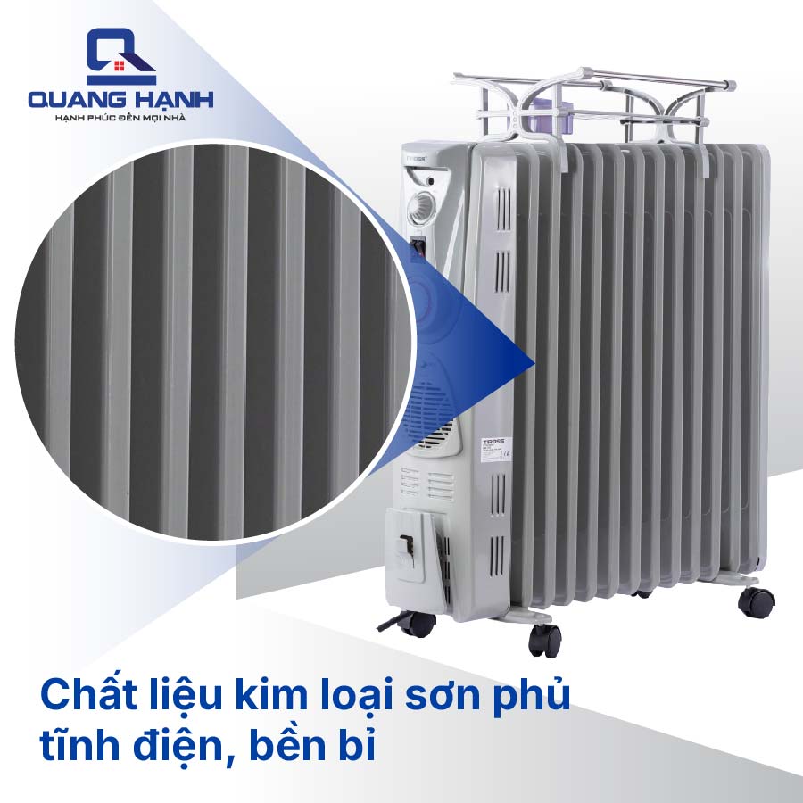 Máy sưởi dầu Tiross 13 thanh TS926 QH7037 4