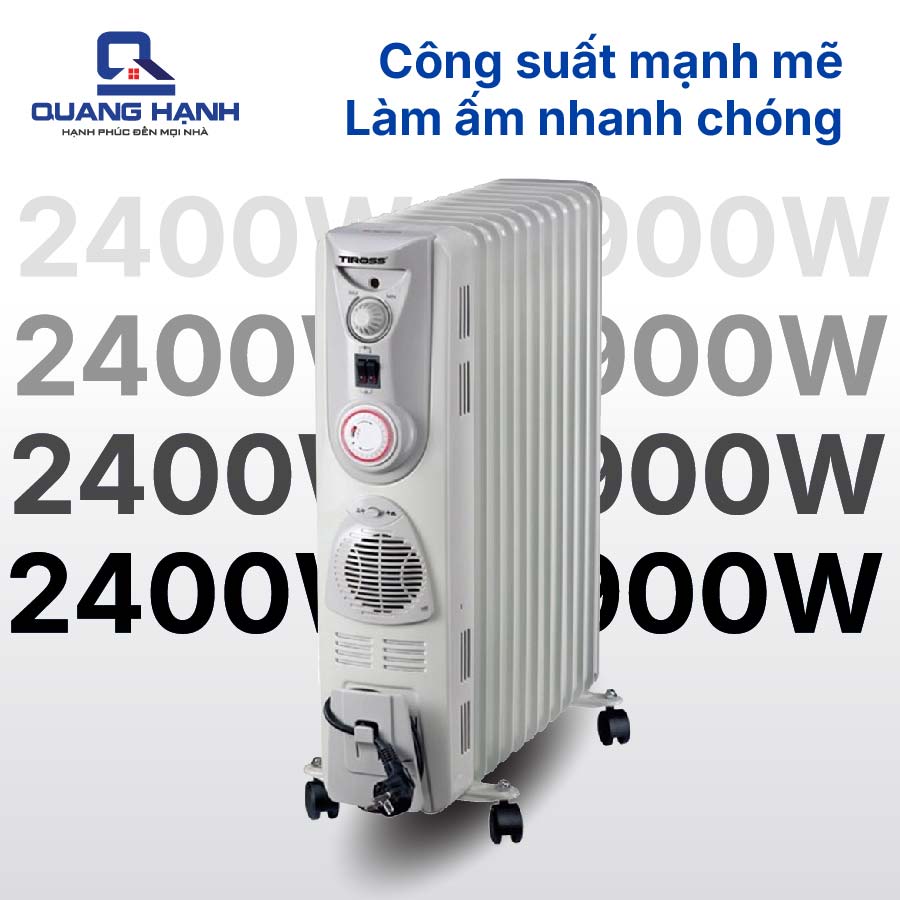 Máy sưởi dầu Tiross 13 thanh TS926 QH7037 5
