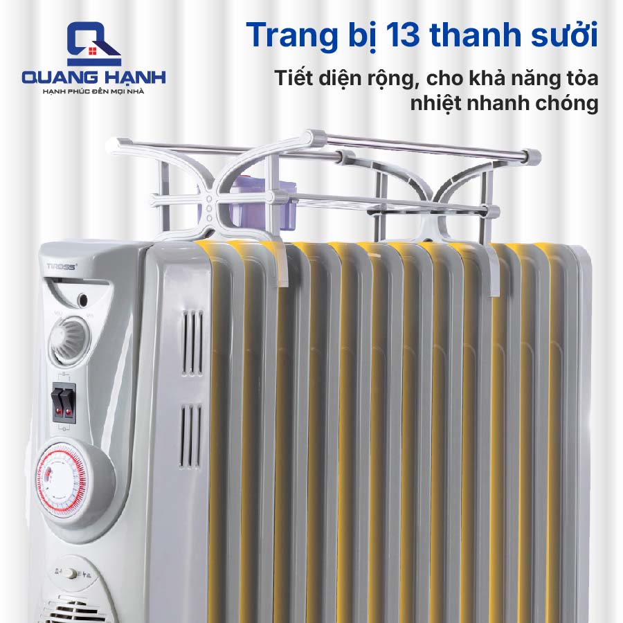 Máy sưởi dầu Tiross 13 thanh TS926 QH7037 7