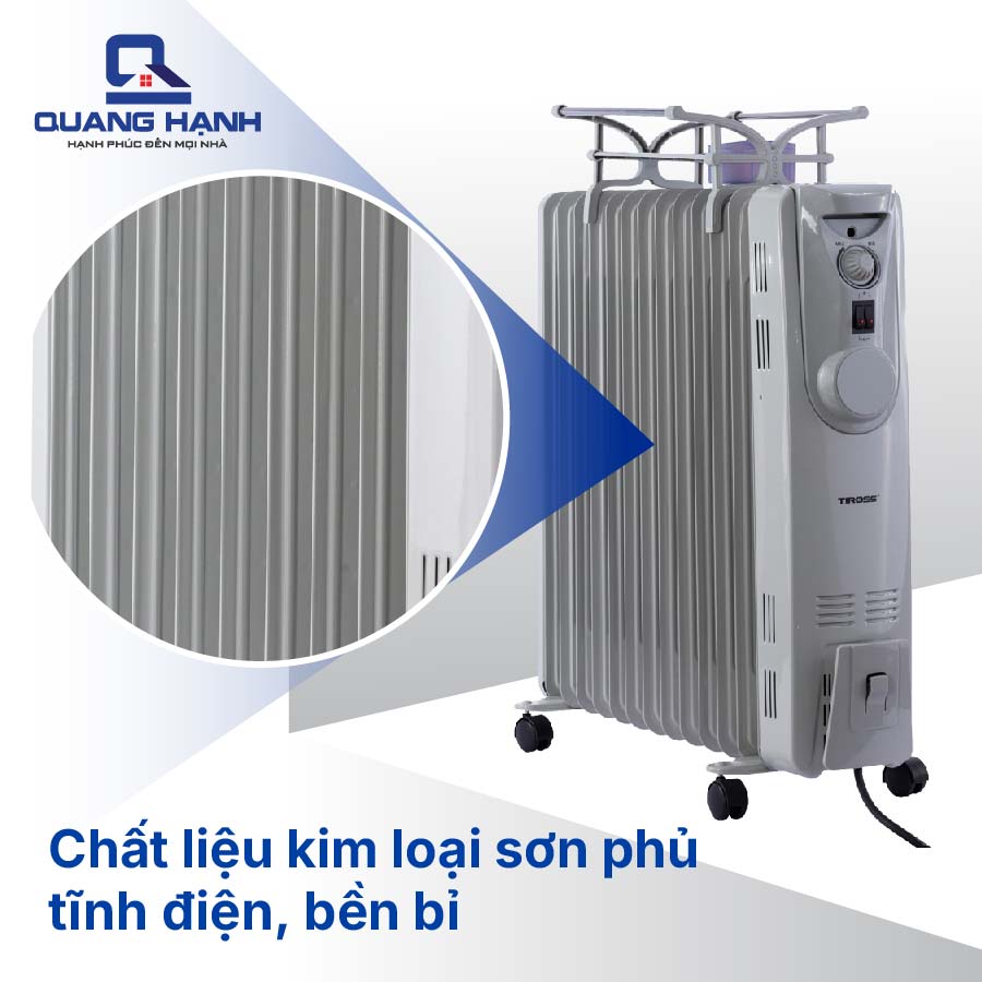 Máy sưởi dầu Tiross 13 thanh TS926-1 QH1107 3