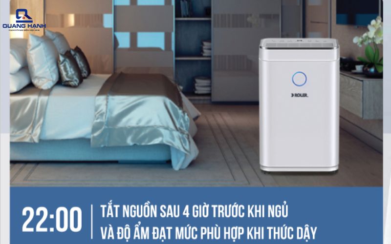 Nên bật máy hút ẩm bao lâu