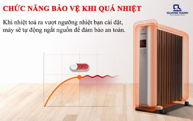 Nên sử dụng máy sưởi dầu 12 thanh hãng nào