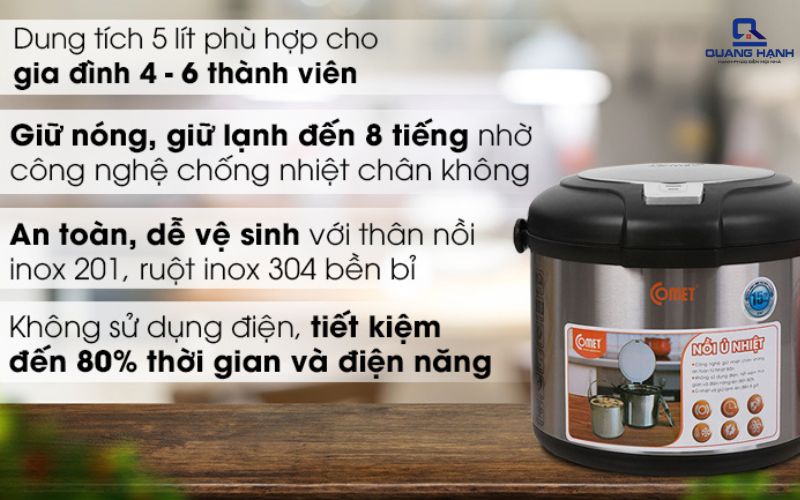 Nồi cơm điện Comet của nước nào