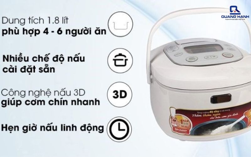 Nồi cơm điện Sharp của nước nào