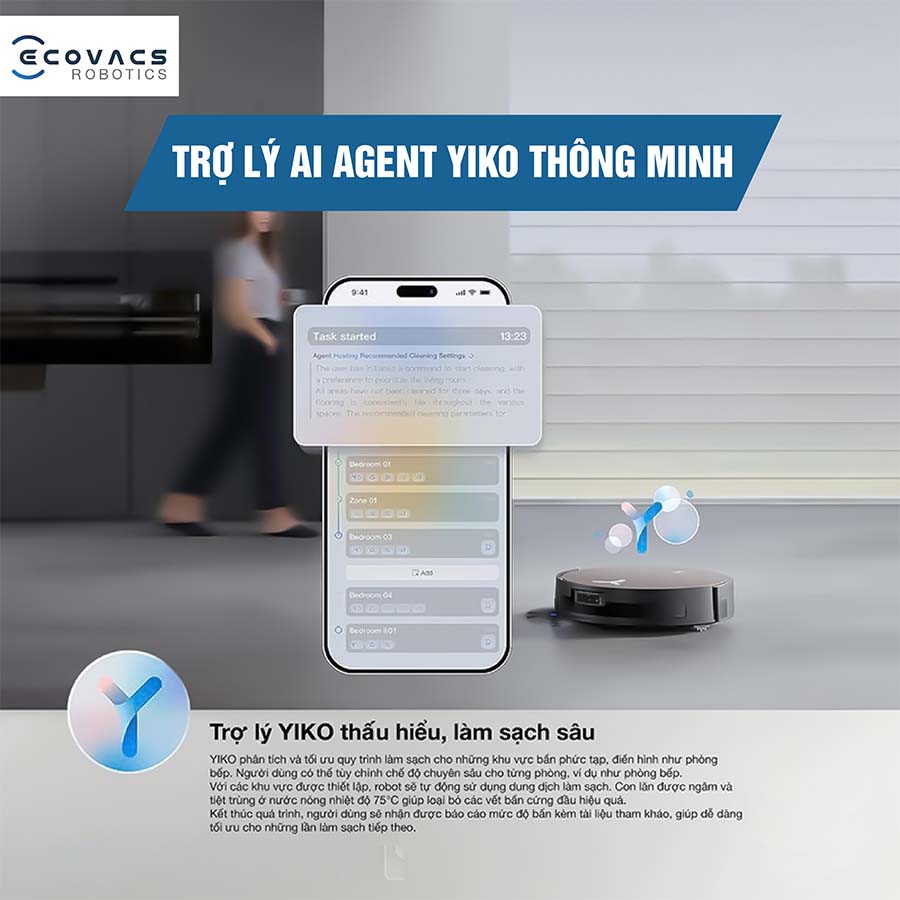 Robot hút bụi lau nhà Ecovacs Deebot X11 OmniCyclone