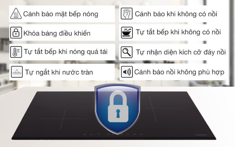 Tính năng an toàn bếp từ