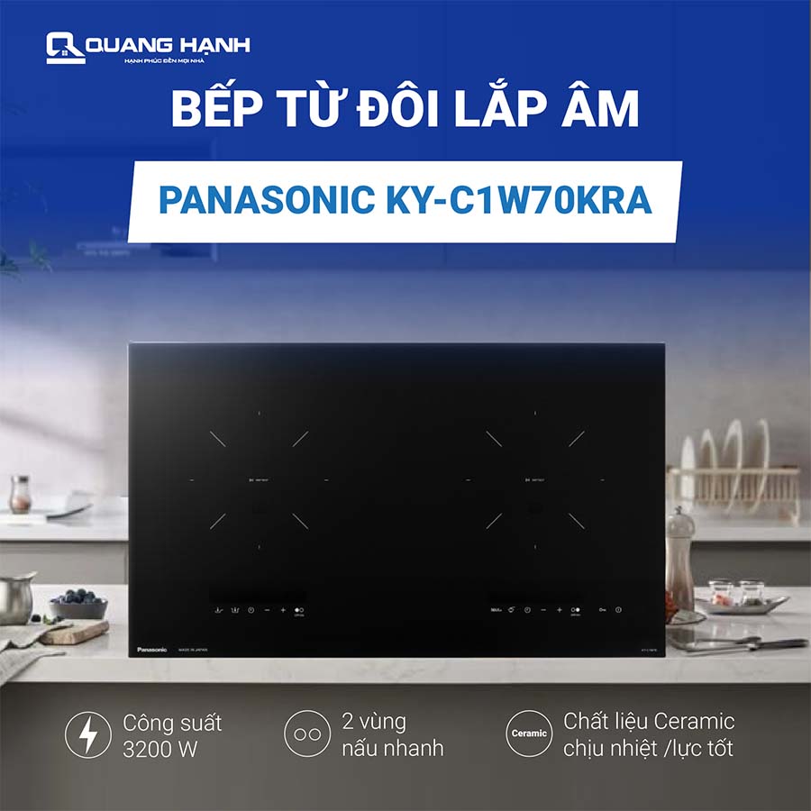 Bếp từ đôi lắp âm Panasonic KY-C1W70KRA QH246947 2