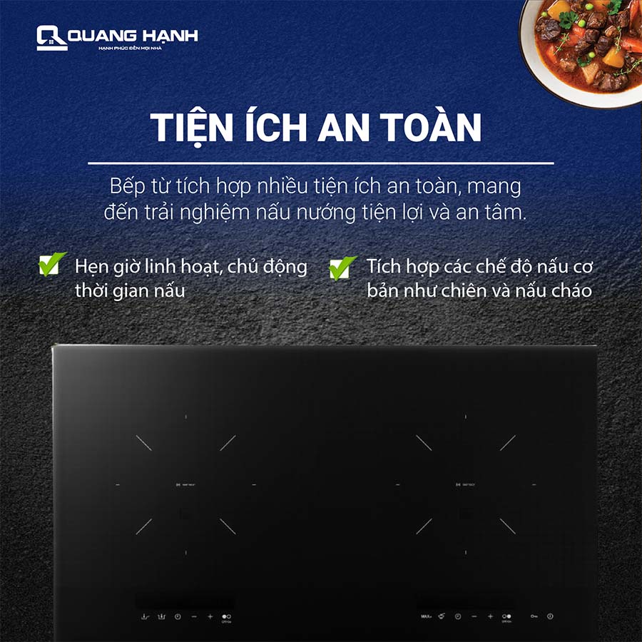 Bếp từ đôi lắp âm Panasonic KY-C1W70KRA QH246947 8