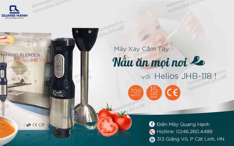 các loại máy xay cầm tay Helios JHB-118