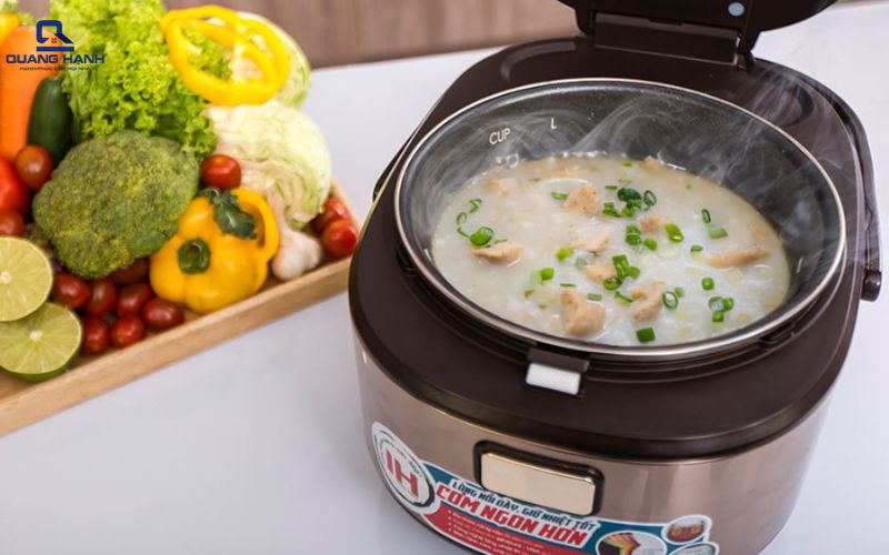 Công dụng nồi cơm điện - Nấu cháo