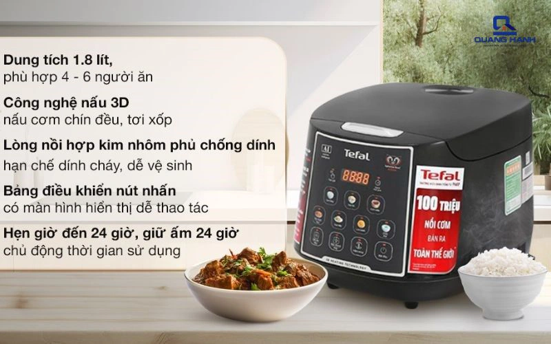 hướng dẫn sử dụng nồi cơm điện tefal