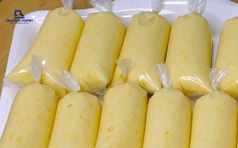 làm kem mít bằng máy xay sinh tố