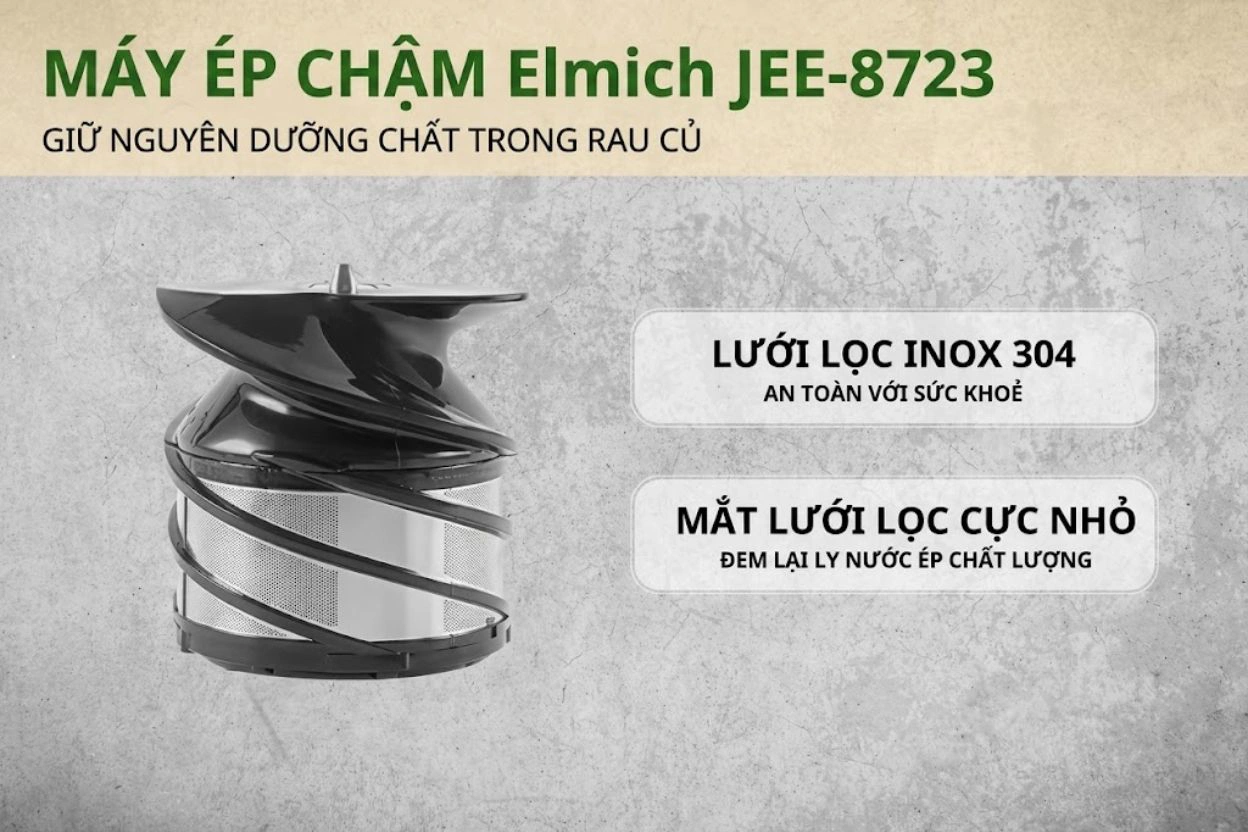 Máy ép chậm Elmich JEE-8723 QH242723 4