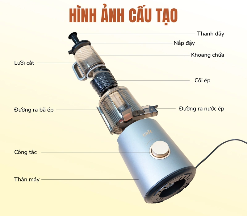 Máy ép chậm UNIE USJ866 QH242638 3