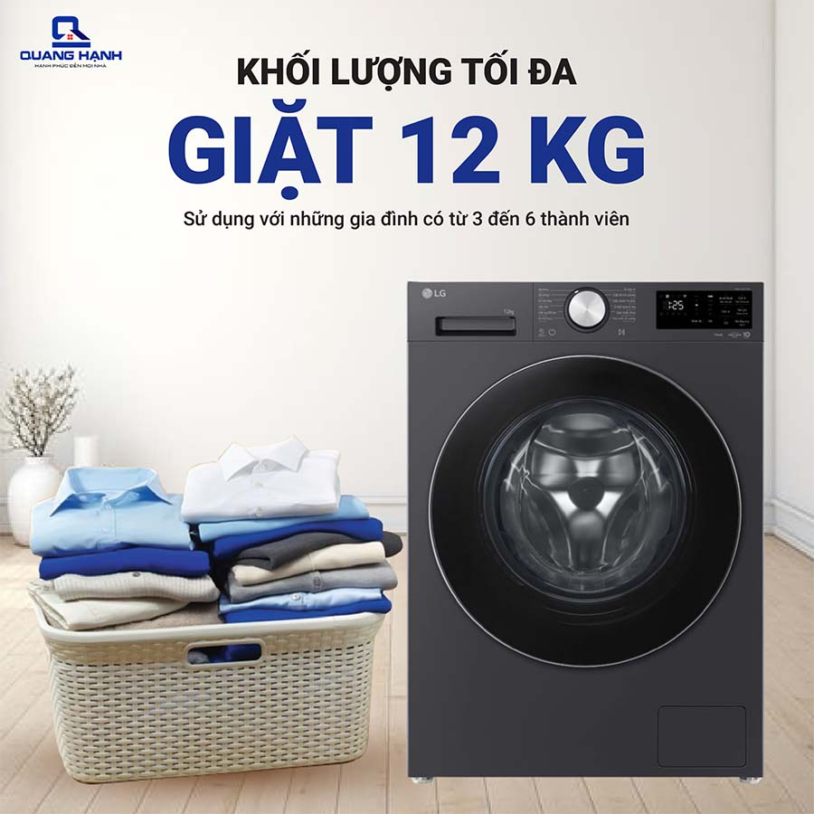 Máy giặt LG AI DD Inverter 12 kg FX1412N5G  QH246902 6