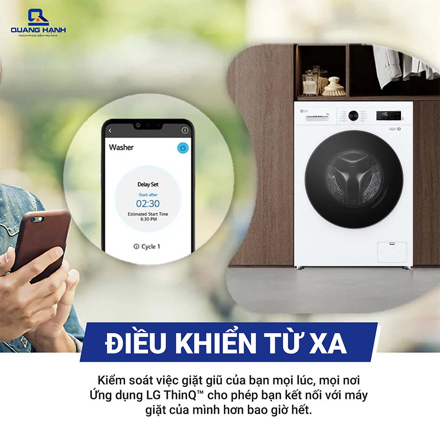 Máy giặt LG Inverter 9 kg FB1209S5W QH247021 6
