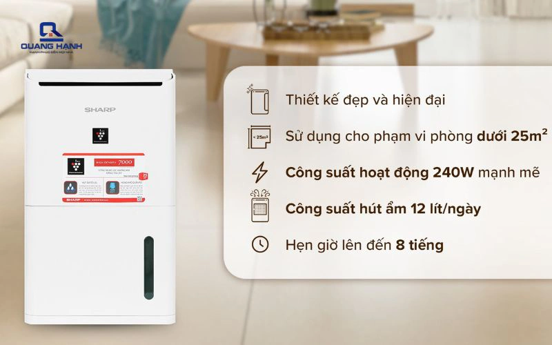 máy hút ẩm 12l