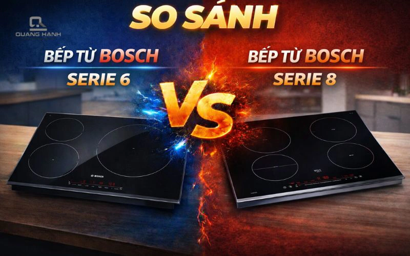 So sánh bếp từ bosch serie 6 và serie 8 | Nên mua loại nào?