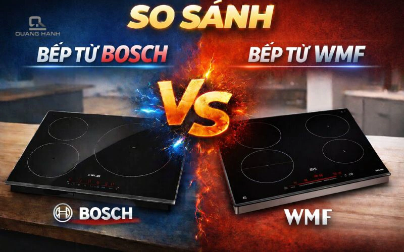 So sánh bếp từ BOSCH và bếp từ WMF | Nên mua loại nào?