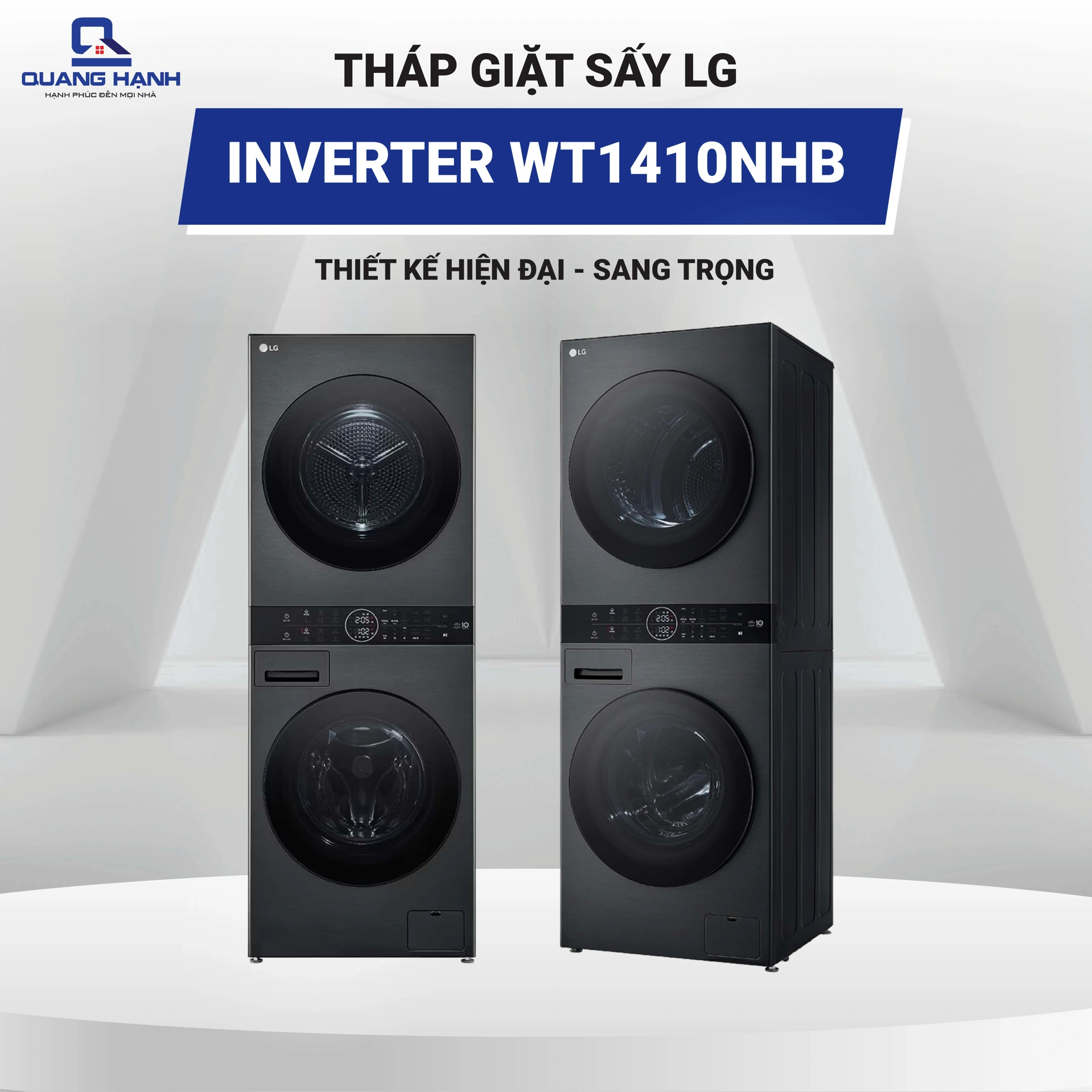 Tháp giặt sấy LG Inverter WT1410NHB QH242439 1