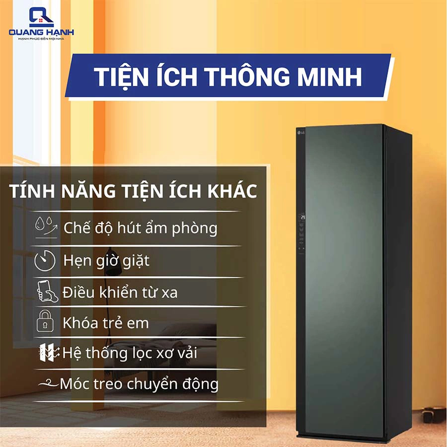 Tủ chăm sóc quần áo thông minh LG Styler Inverter 5 móc SC5MNR4G QH246385 2