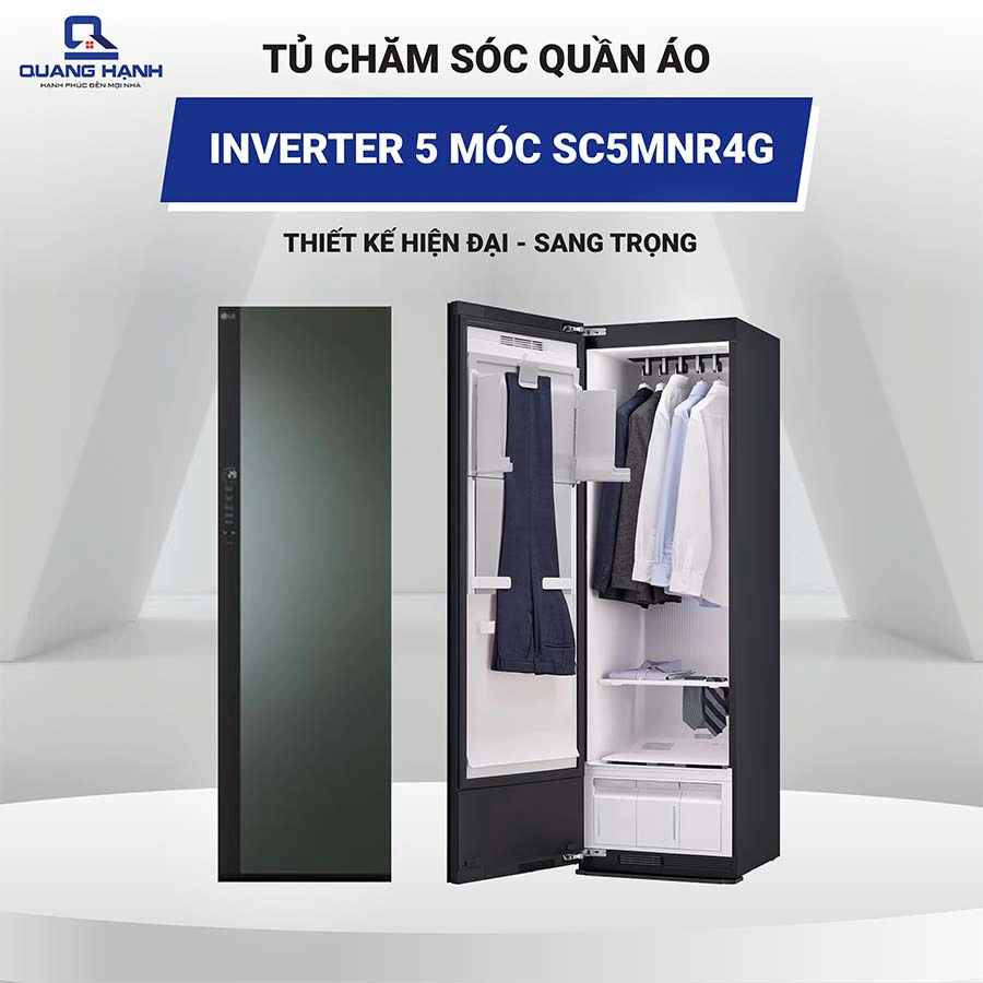 Tủ chăm sóc quần áo thông minh LG Styler Inverter 5 móc SC5MNR4G QH246385 1