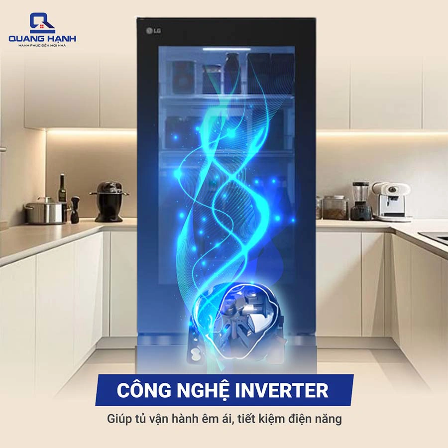Tủ lạnh LG Inverter 340 lít InstaView LBB33BLMAI  QH246005 5