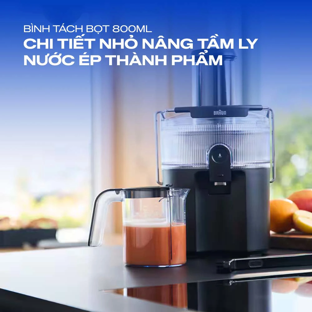 Máy ép trái cây Braun SJ5000 công suất 800W QH247673 3