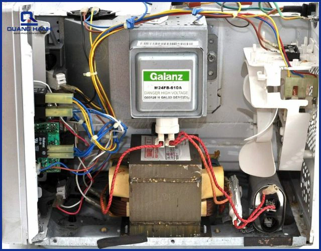 Mạch điện cao áp và magnetron của lò vi sóng