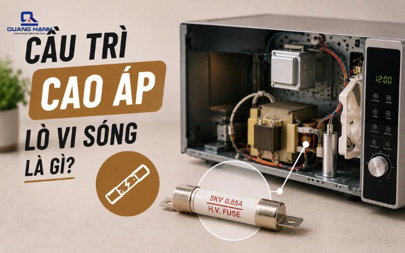 Cầu chì cao áp lò vi sóng là gì? Vai trò và nguyên lý hoạt động