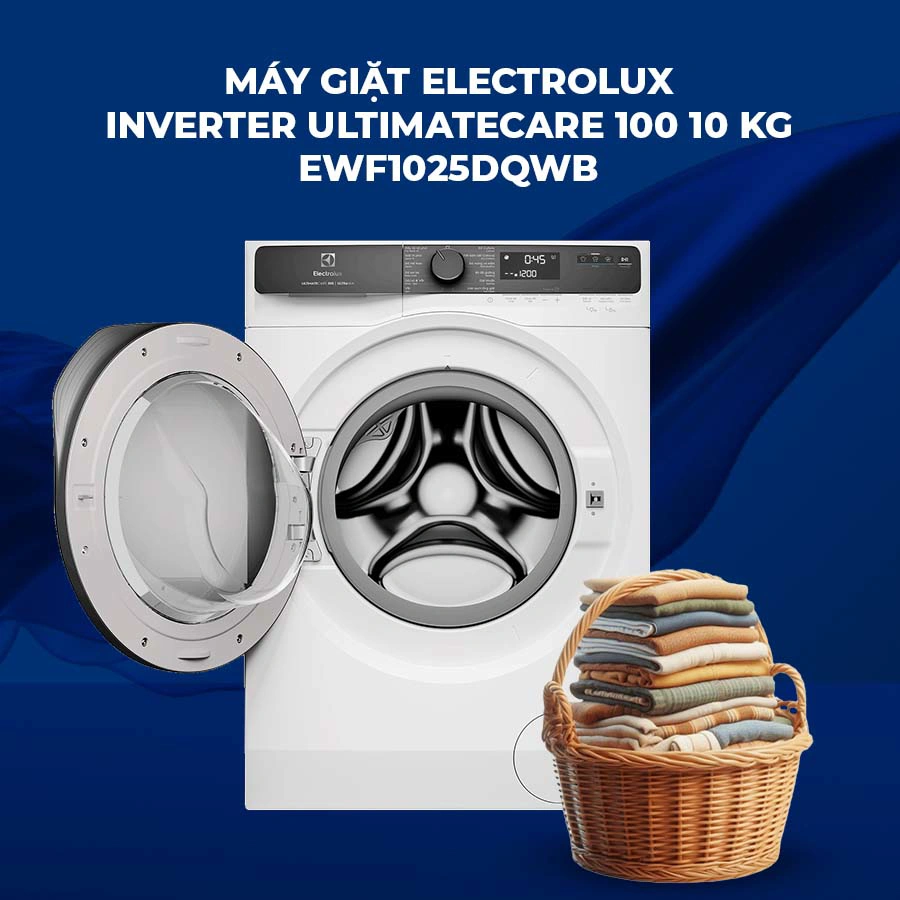 Máy giặt Electrolux Inverter 10 kg EWF1025DQWB  QH243038 2