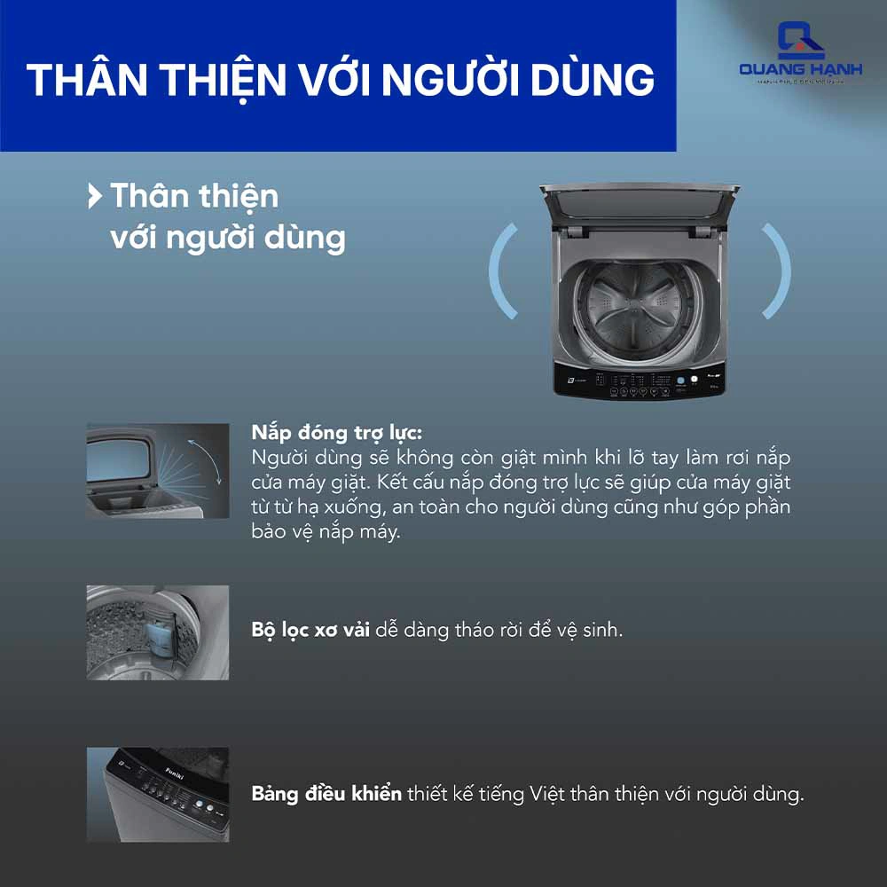 Máy giặt cửa trên Funiki HWM T6105ABG 10.5 kg QH247796 2