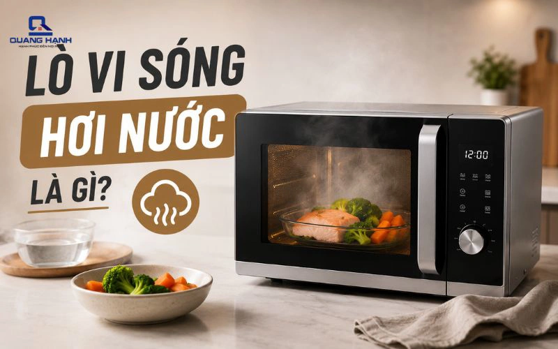 Lò vi sóng hơi nước là gì? Có gì khác lò vi sóng thông thường?