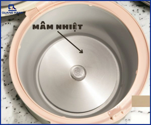 nồi cơm điện bị khê