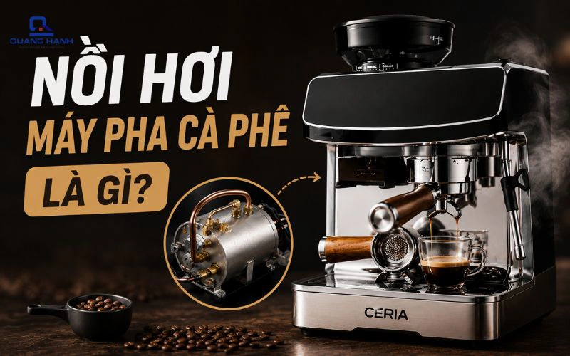 Nồi hơi máy pha cà phê là gì? Cấu tạo, phân loại và cách lựa chọn phù hợp