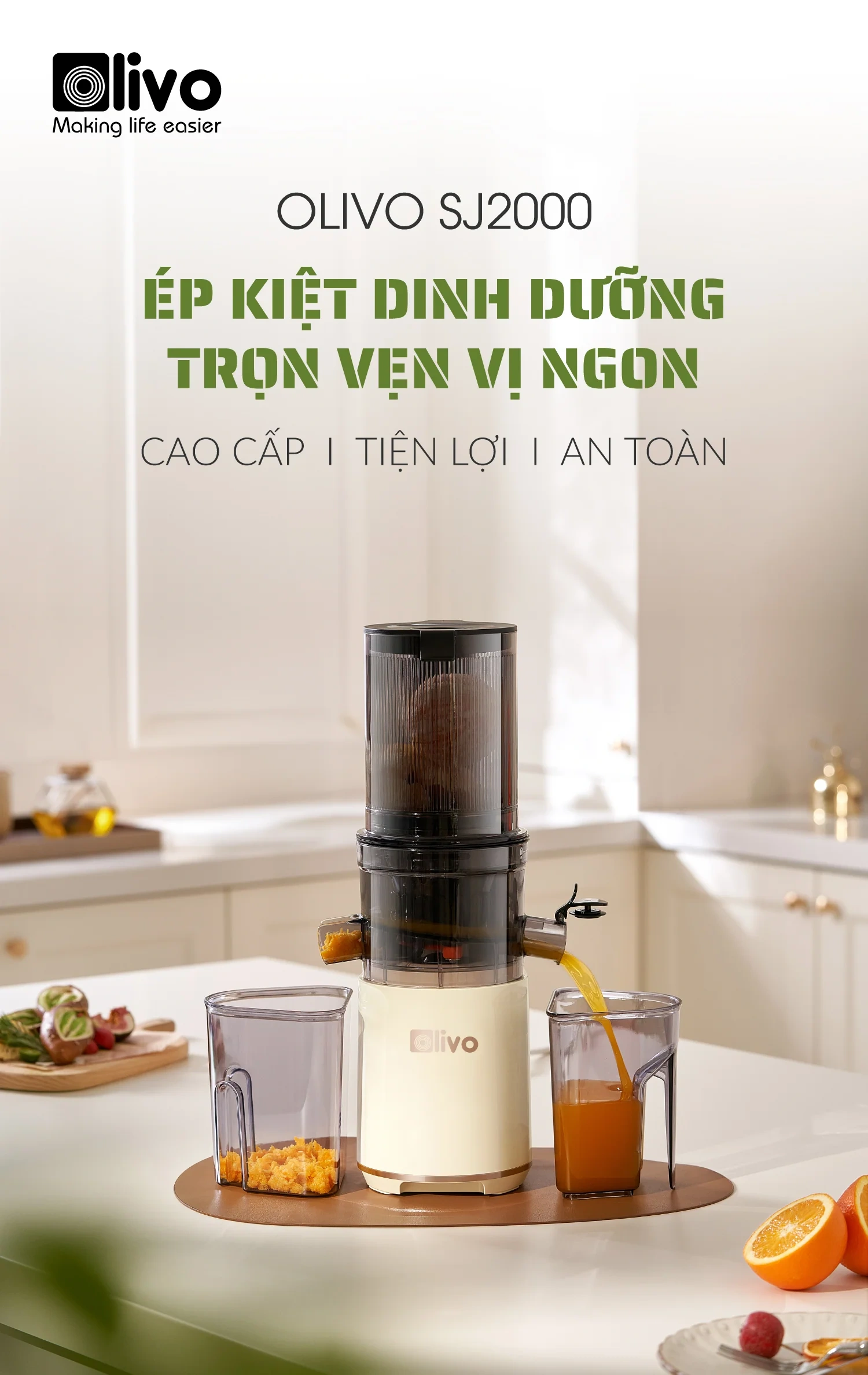 Máy ép chậm Olivo SJ2000 QH243692 1
