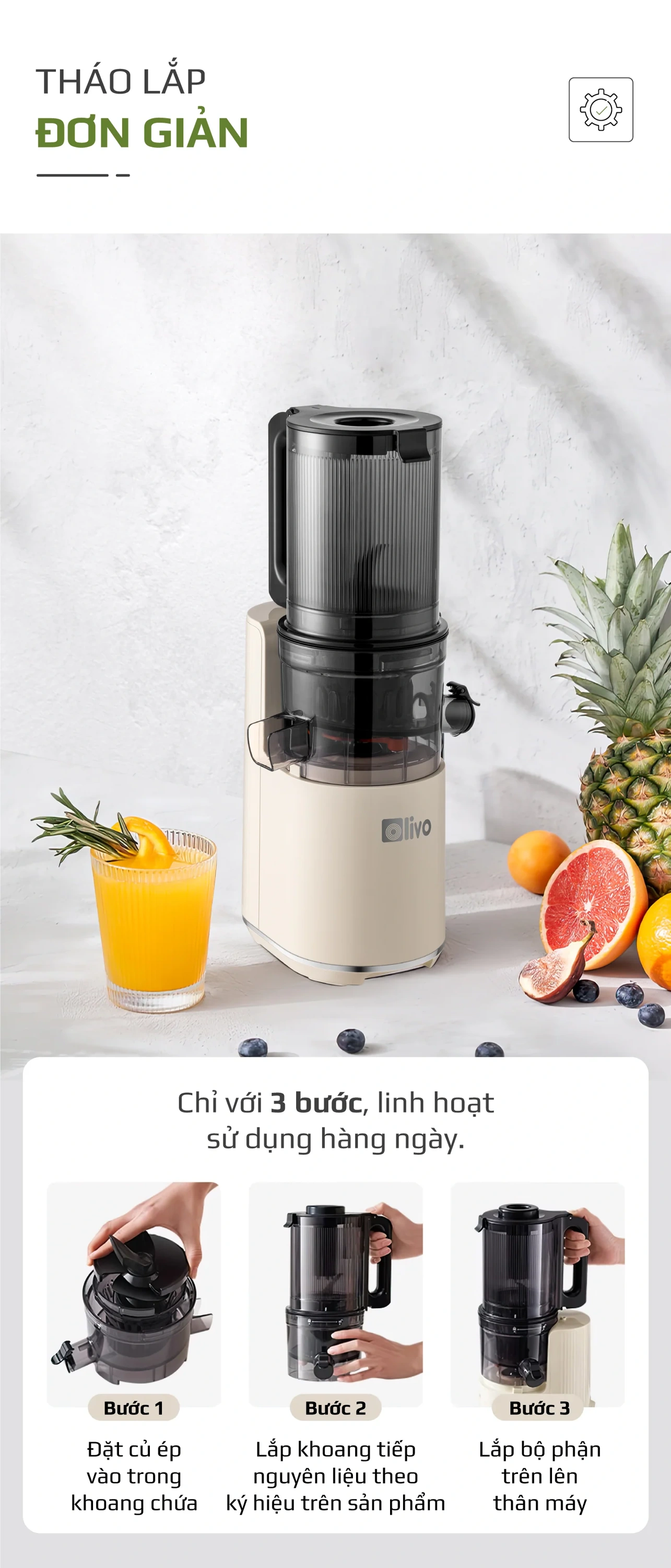 Máy ép chậm Olivo SJ2000 QH243692 10