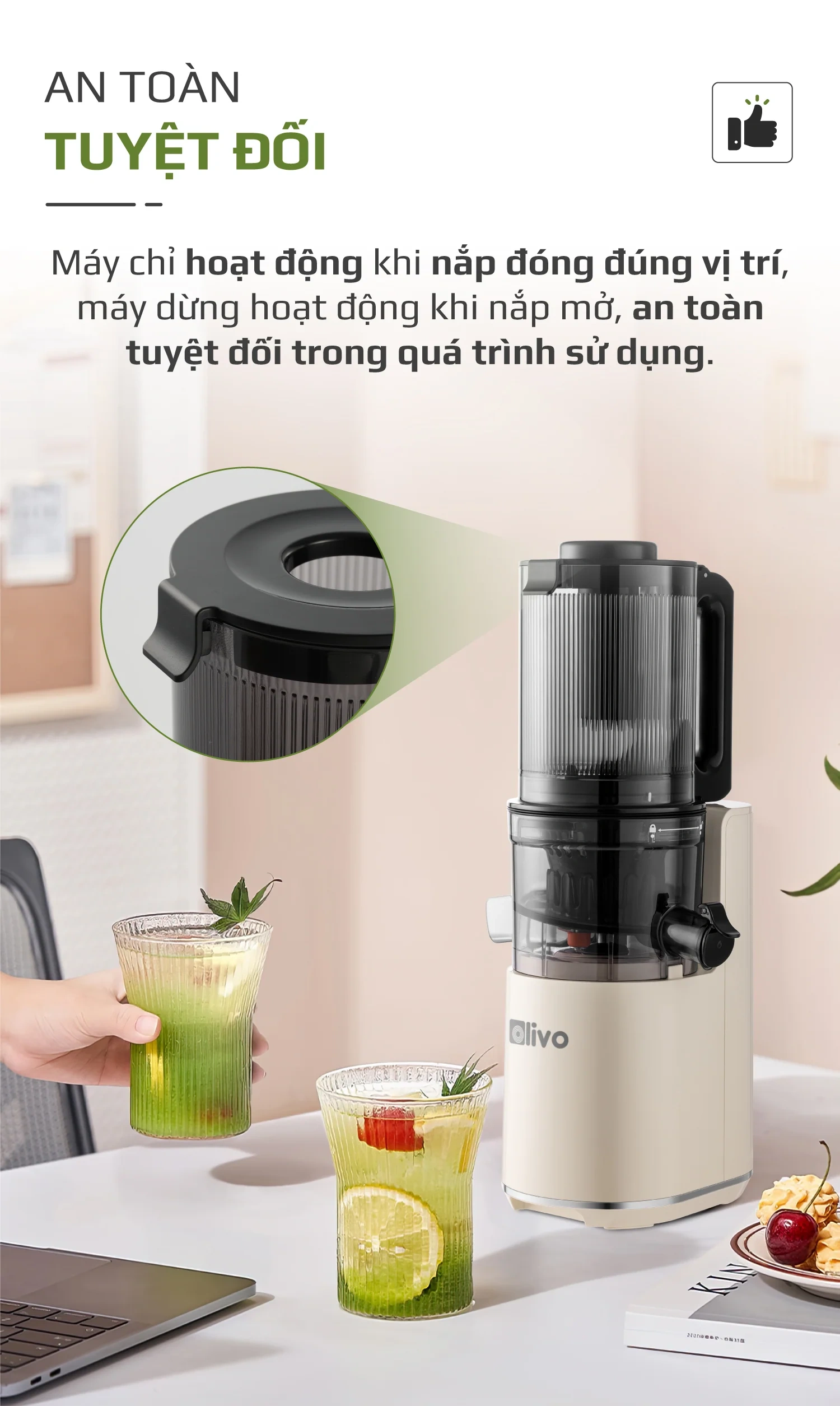 Máy ép chậm Olivo SJ2000 QH243692 9