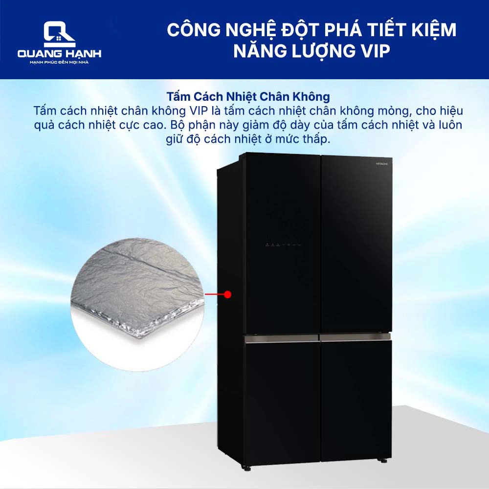Tủ lạnh Hitachi Inverter 645 lít Multi Door R-WB700PGV4 GBK QH246565 7