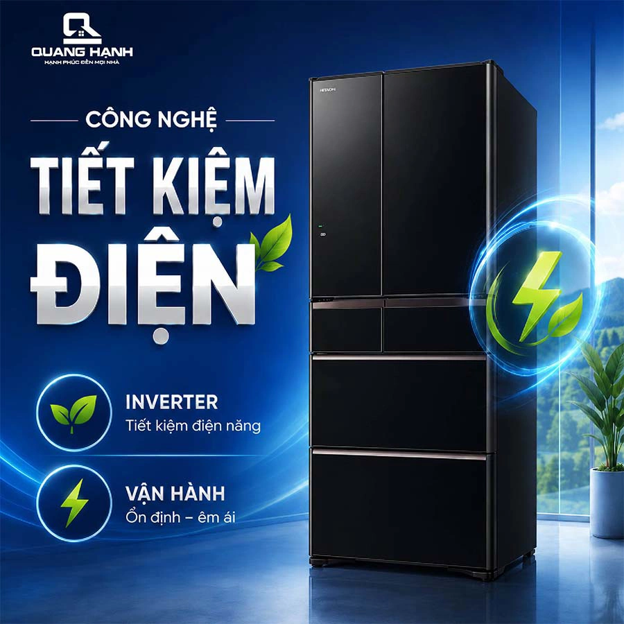 Tủ lạnh Hitachi Inverter 615 lít R-WX620KV XK QH102718 4